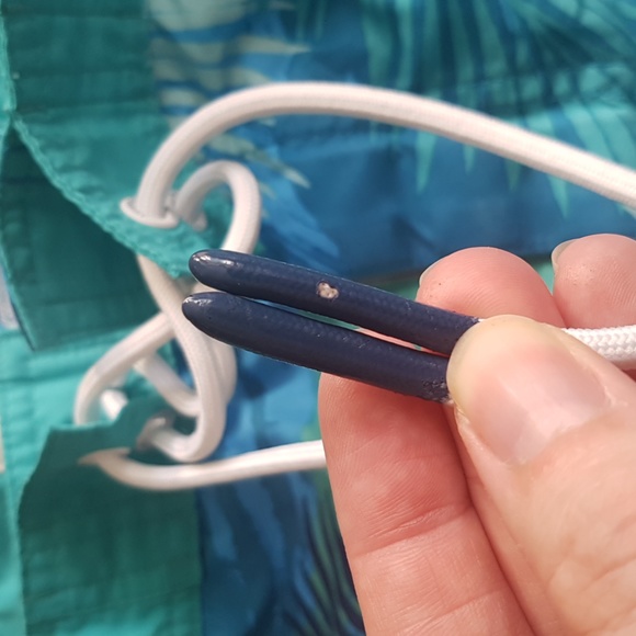 American Eagle Outfitters Men's Teal Palm Print Swim Board Shorts Size S - Picture 11 of 16